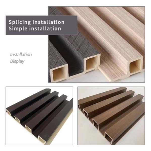2.9m 160x24mm Interior WPC Wall Panel Wood Alternative For Home Decoration