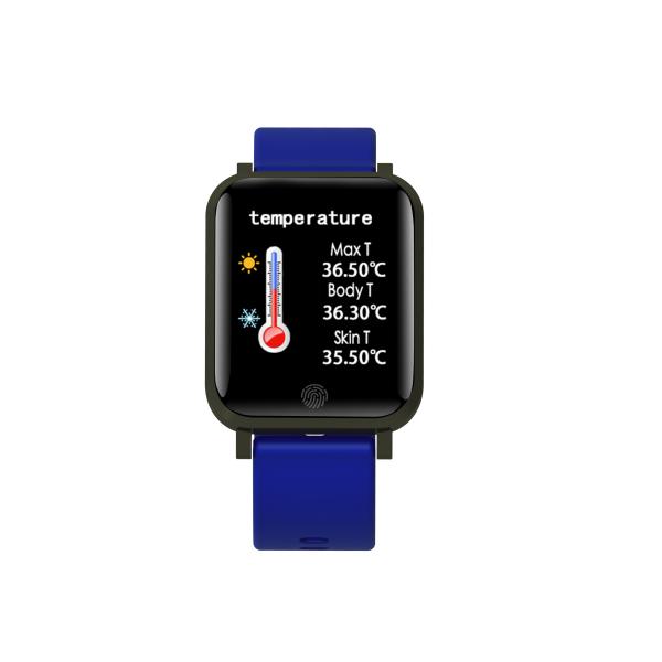 F22 170mAh Series 5 Square Smart Watch With Pulse Oximeter Android NFC TFT Screen