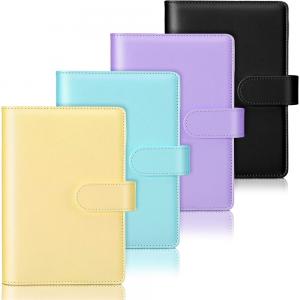 Cheap Refillable 6 Ring Binder Notebook with 100 Sheets Inner Pages and A6 PU Leather Cover for sale