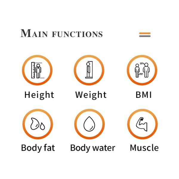 Digital 300kg Smart Ultrasonic BMI Weight Scale Height Weight Body Fat Analyzer Scale
