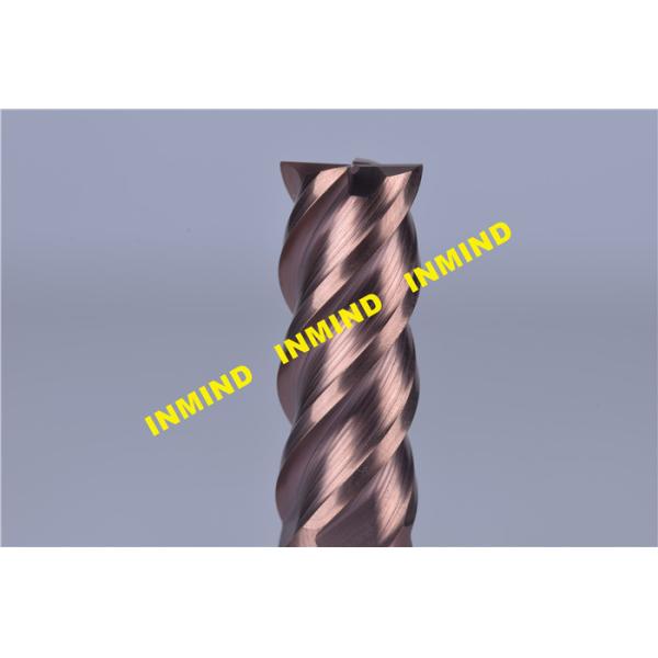 HRC65 45 Degree Drill End Mill , High Speed End Mills Carbide Cutting Bit