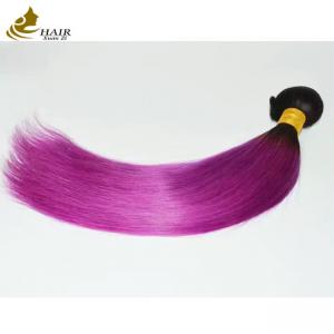 Cheap Soft Pink Ombre Weaving Hair Extensions Straight Bundles for sale