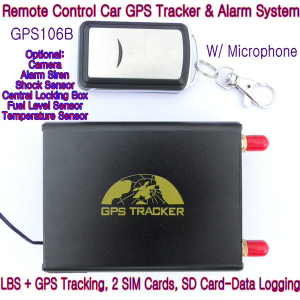 GPS106B Car Safety Vehicle GPS Tracker W/ Armed by remote-controller & geo-fencing Alarm
