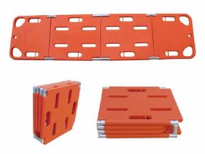 China ABS Plastic 4 Fold Spine Board ,Medical Floating Water Rescue Plastic Folding Spine Board Stretcher on sale