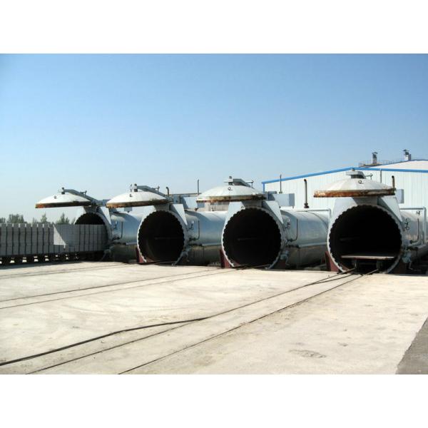 Concrete Autoclave With Light Sound Alarm Device And Safety Interlock
