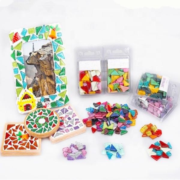 Plastic Holiday Decorations DIY Art Kits for Creative Children's Handmade Crystal Free Stone Glass Painting Background Wall