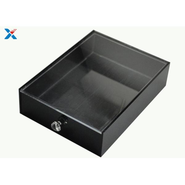 Custom Square Acrylic Tray , Hotel Toiletries Acrylic Display Tray Durable