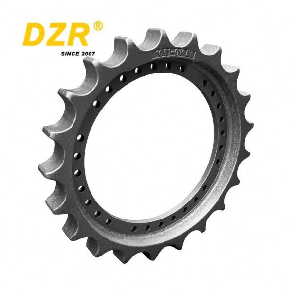 Smooth Finish pc120-5 Undercarrige Sprocket with HRC50-56 / HRC52-58 Surface Hardness