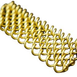 Incombustible Robust Woven Wire Curtain , Coil Mesh Drapery Free Sample