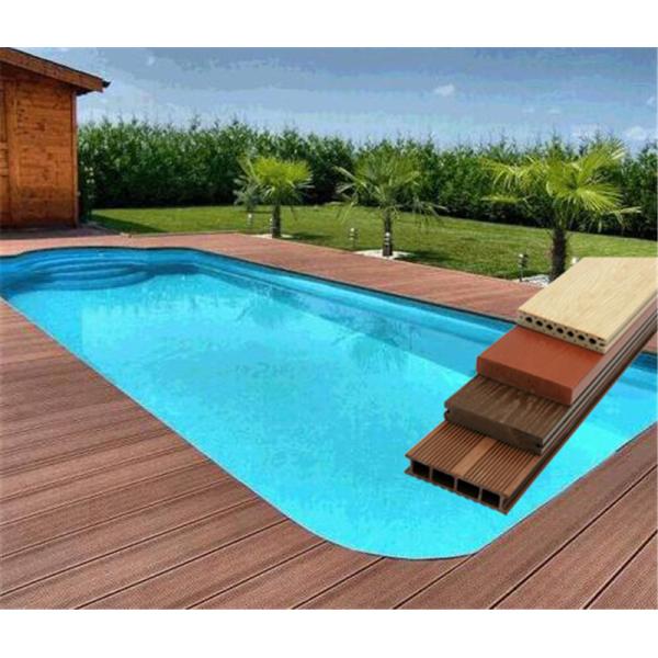 60% PVC Powder and 30% Wood Powder WPC Composite Decking Swimming Pool Flooring