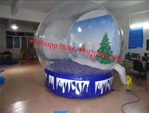 Cheap market city inflatable snow globe , giant inflatable snow globe , dubai plastic snow globe for sale