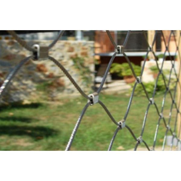 Heavy Duty Rope Mesh Fence Black Oxidized Metal Mesh Screen Stainless Steel 316L