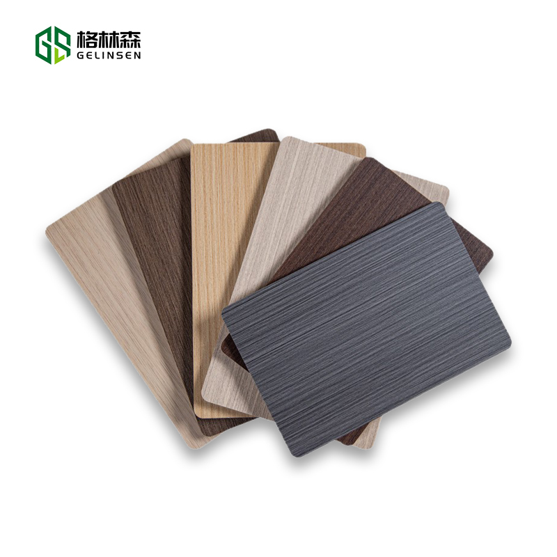 Waterproof Carbon Crystal PVC Wall Panels 1220x2440mm Wood Veneer for Commercial Use