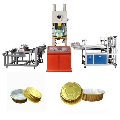 Automatic Grade Automatic Aluminum Foil Container Punching Machine for Food Packaging