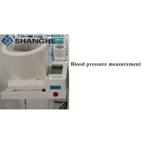 Heart Rate Height And Weight Measuring Scale , LCD Advertising Omron Blood Pressure Machine