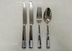 China Stainless Steel 304# Flatware Sets Of 20 Pieces Steak Knife Dinner Fork Serving Spoon on sale
