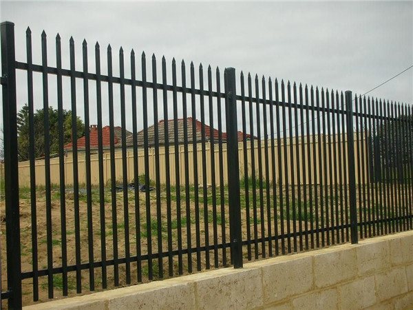 Cheap  Villa  2100x2400mm black Steel Iron Fence galvanized for hot sale