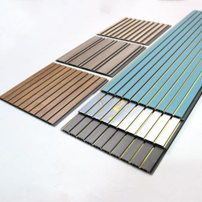 Wood Grain PVC Wall Panel Decorative Wall Board Eco Friendly Material For Bedroom Living Room TV Background Wall