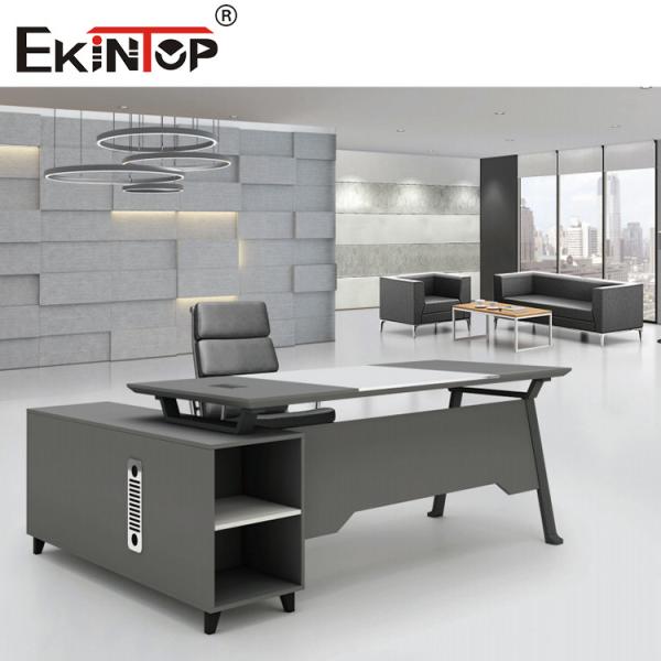 Multipurpose Tempered Glass Office Desk Morden Style For Officeworks