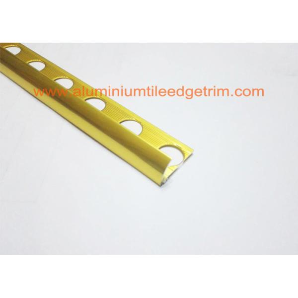 External Corner Aluminium Tile Edge Trim , Metal Edge Trim For Ceramic Tile 