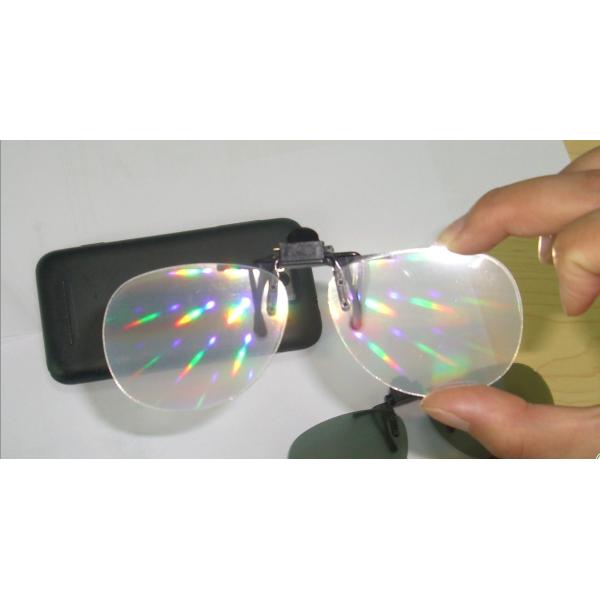 Plastic Fireworks 3D Effect Glasses , Eco Friendly 3D Glasses