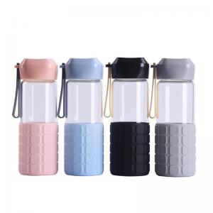 Cheap Wide Mouth Glass Water Bottle Lead Free High Borosilicate For Christmas Gifts for sale