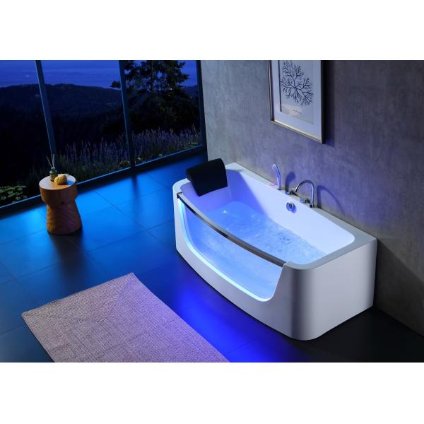 Modern Design 3 Person Massage Bathtub With Led Glass Door