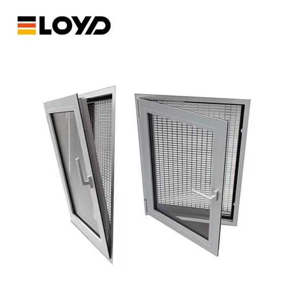 German Powder Coated Pvc Aluminium Tilt And Turn Window Anodized