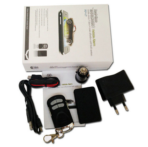 RFV7 Mini Car GSM SMS LBS AGPS Tracker Tracer Vehicle Security Anti-Theft Alarm System+SOS