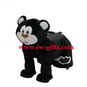 Cheap Father mother baby stroller bike motorized animals plush riding animals for sale