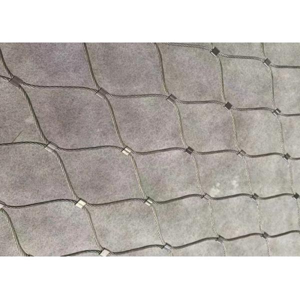 SS304 2mm Anti Rust Balustrade Cable Mesh 50*50 Stainless Steel Cable Mesh