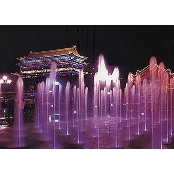 Stainless Steel 304 Lighted Water Fountains / Modern Floor Fountain CE Approval