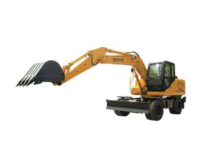 Cheap mini wheel excavator with breaking hammer hot sell china wholesale for sale