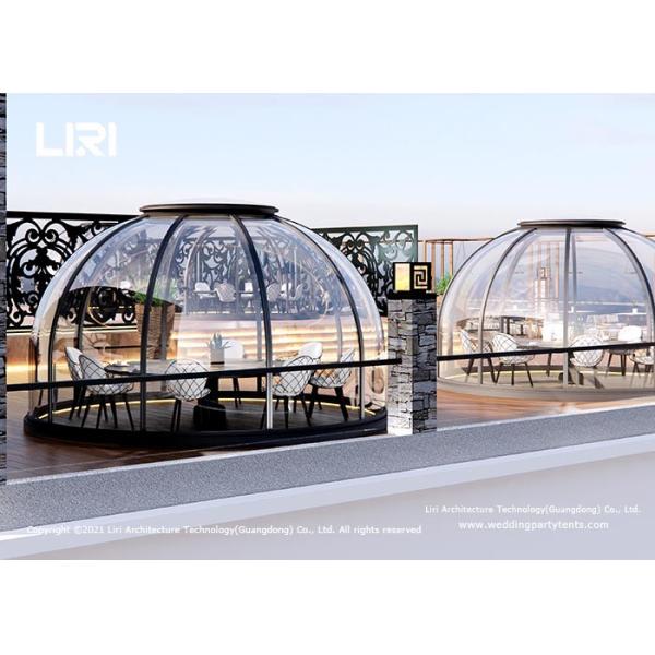 Outdoor Luxury Glamping Tents Clear Polycarbonate Crystal Dome House Hot Tub Enclosure