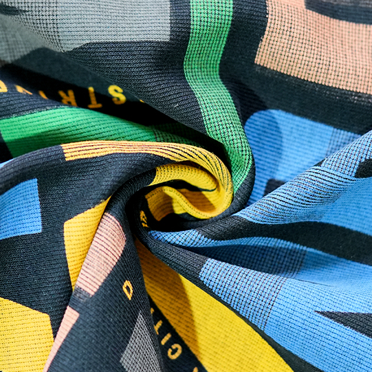 Breathable Logo Custom Printing Fabric 100% Polyester Tricot Fabric