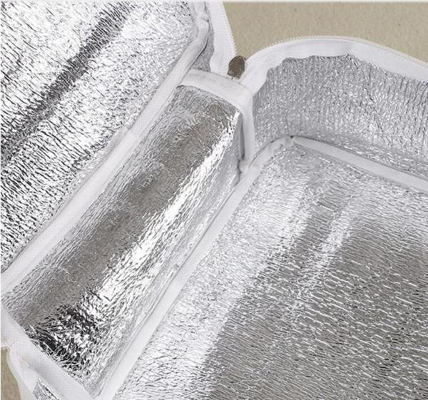 handle carrier,Thermal Insulation Food aluminum foil lunch bag for Japanese market,lunch thermal cooler insulation bag f