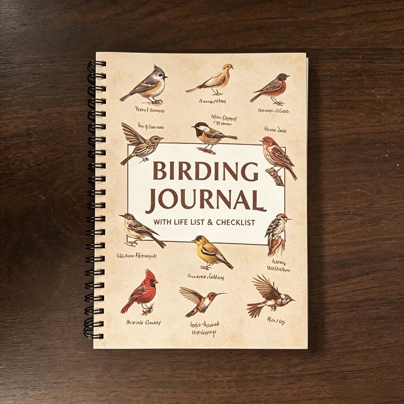 Bird Watching Log Book With Wire-O Binding For Wildlife Observation