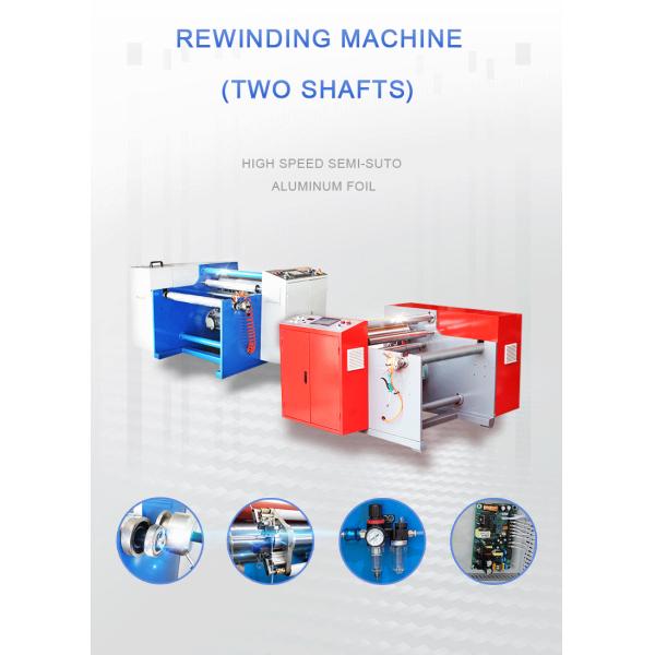 Wood Packaging Material Semi-automatic Aluminum Foil Rewinding Machine with Long and 380V