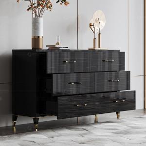 Cheap Home Decorating SS Console Table Sideboard Living Room With 6 Drawers for sale