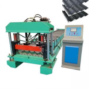 Cheap Customized Aluminum Colored Glaze Steel Metal Sheet Glazed Tile Making Roll Forming Machine for sale
