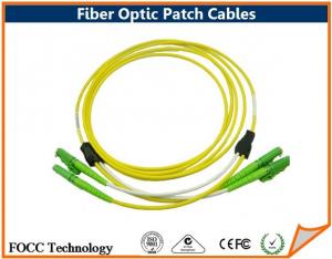 Cheap Duplex 2.0mm E2000 Fiber Optic Patch Cables Single Mode On Patch Panel for sale
