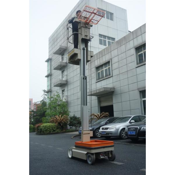 Vertical Mast Type One Man lift Electric Aerial Work Platform Order Picker For Warehouse