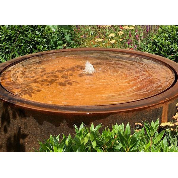 Modern Design Outdoor Indoor Garden Art Corten Steel Water Fountains With Pumps
