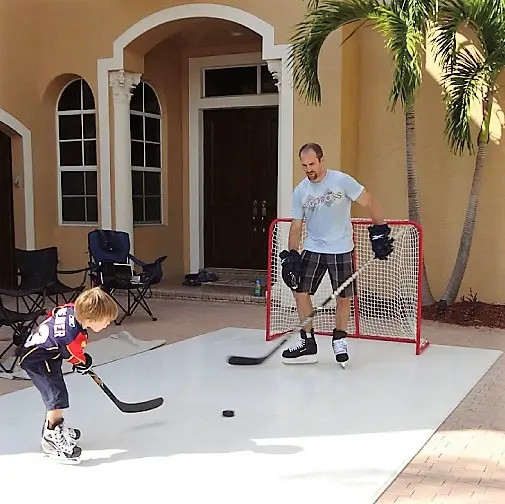 Self Lubricating Ice Skating Floor Tiles Interlocking Sport Floor Tiles