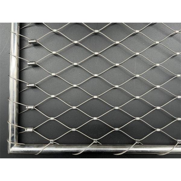 SS316 7*7 Stainless steel Balustrade Cable Mesh For Staircase
