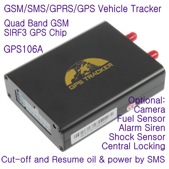 GPS106 Car Auto Taxi Truck Fleet GPS GSM Tracker W/ Photo Snapshot & Online GPRS Tracking