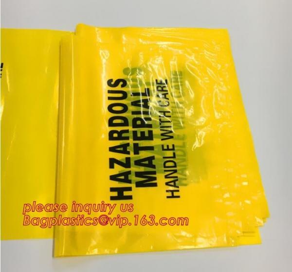 Bio Harzard Specimen Bags/Medical Waste Biohazards Bag/Medical Waste Disposal, infectious medical waste disposal plastic