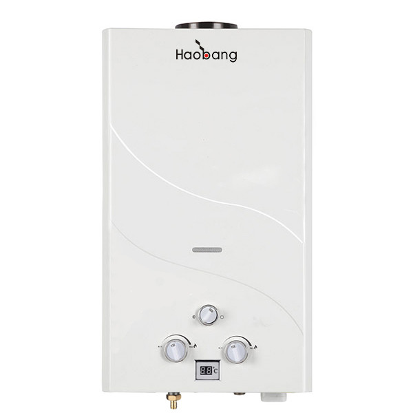 White Coated Instant Tankless Water Gas Heater LP Gas Natural Gas Type