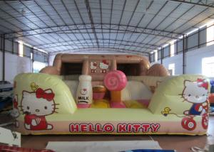China Hello Kitty Inflatable Jump House Double Stitching 5 X 4.5 X 2.4m For Amusement Park on sale