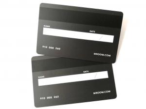 China Wear - Resistant Metal Membership Card / Hico Magnetic Stripe Bank Credit Shopping Cash Card on sale